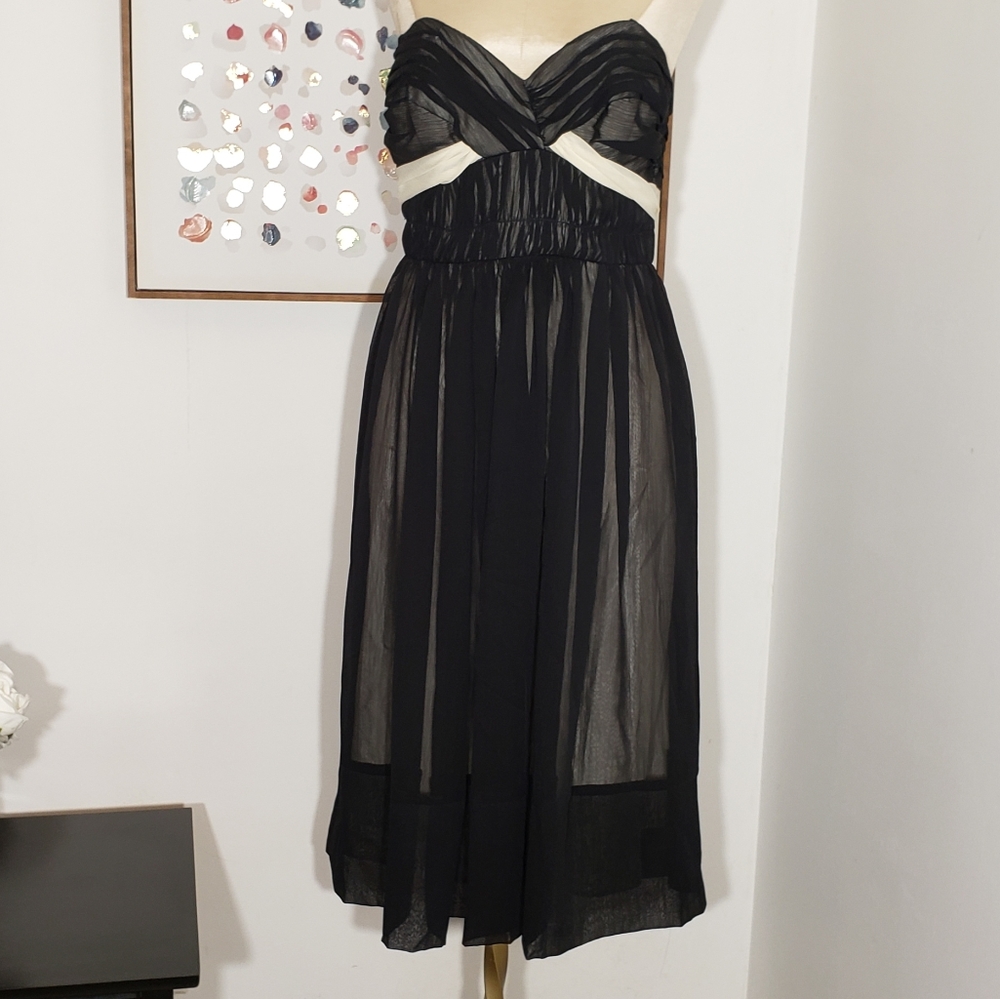 ABS strapless cocktail dress size 4